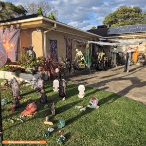 Halloween House display at 31 Hillary Crescent, Modbury North