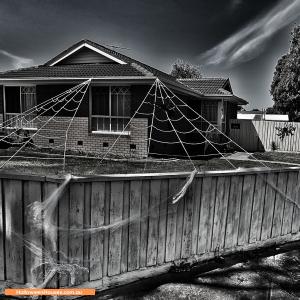 Halloween House display at 11 Aldergate Court, Epping