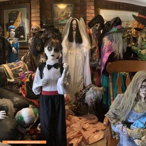 Halloween display at 11 Newman Road, Croydon