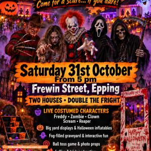 Halloween House display at  Frewin Street, Epping